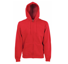 Classic Zip Sweat Jacke - Red