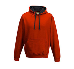 Just Hoods Kapuzenpulli - Fire Red / Jet Black