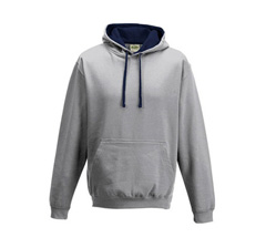 Just Hoods Kapuzenpulli - Heather Grey / Navy