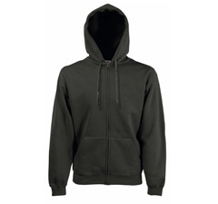 Premium Zip Sweat Jacke - Charcoal Solid